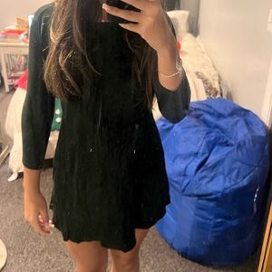 emerald green midi dress